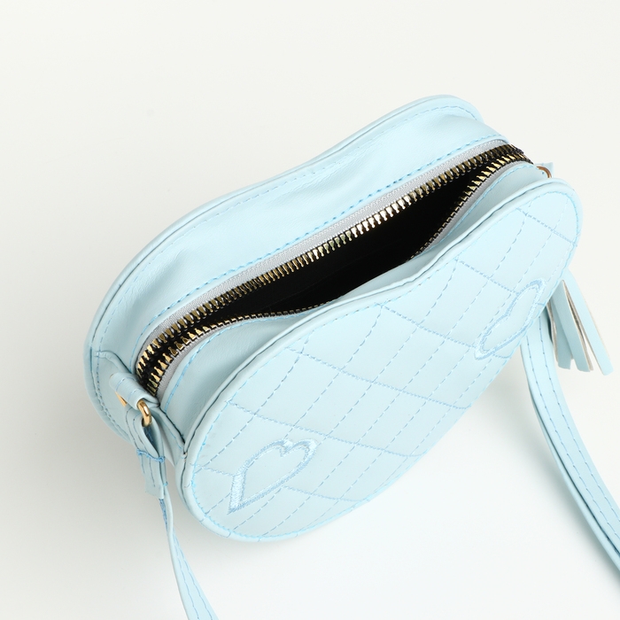 Сумка детская для девочки на молнии «Выбражулька», цвет голубой Сумка детская для девочки на молнии «Выбражулька», цвет голубой