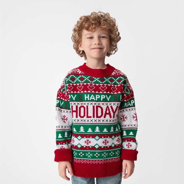 Джемпер вязаный детский KAFTAN Holidays размер 36, (134-140 см) Джемпер вязаный детский KAFTAN Holidays размер 36, (134-140 см)