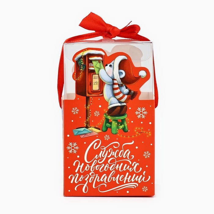 Коробка подарочная новогодняя складная «Новогодняя почта», 7 х 12 х 7 см, Новый год Коробка подарочная новогодняя складная «Новогодняя почта», 7 х 12 х 7 см, Новый год