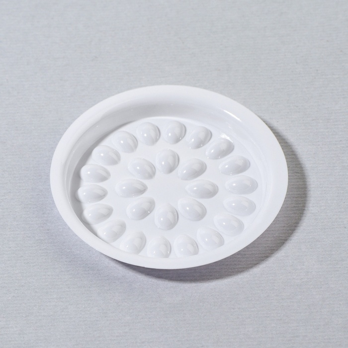 Палетка (лунка) для смешивания клея, набор - 40 шт, 4,8 × 0,5 см, цвет белый Палетка (лунка) для смешивания клея, набор - 40 шт, 4,8 × 0,5 см, цвет белый