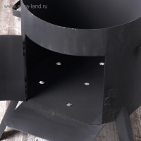 Печь под казан 12 л D=36 см, с дымоходом, с дверцей Печь под казан 12 л D=36 см, с дымоходом, с дверцей