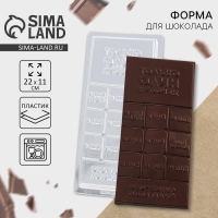 Форма для шоколада &laquo;Кусочек счастья&raquo;, 22 х 11 см