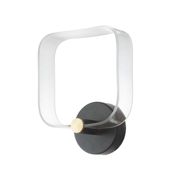 Бра Бра "Кворум" LED 8Вт 3000-6000К черный 25х20х6см