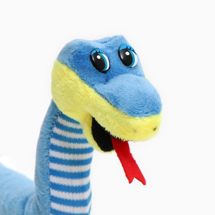 Мягкая игрушка &laquo;Змея&raquo;, с полосатым животом, 42 см, цвет МИКС