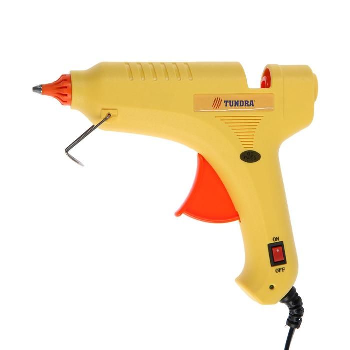 Клеевой пистолет ТУНДРА, 80 Вт, 220 В, выключатель, индикатор, антикапля, шнур 1.3 м, 11 мм Клеевой пистолет ТУНДРА, 80 Вт, 220 В, выключатель, индикатор, антикапля, шнур 1.3 м, 11 мм