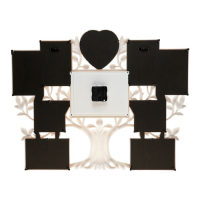 Часы настенные интерьерные, фоторамка - коллаж "Семейное дерево", бесшумные, 51.5 х 65 см Часы настенные интерьерные, фоторамка - коллаж "Семейное дерево", бесшумные, 51.5 х 65 см