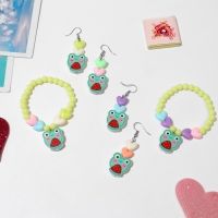 Набор детский «Выбражулька» 2 предмета: серьги, браслет, лягушки, цвет МИКС Набор детский «Выбражулька» 2 предмета: серьги, браслет, лягушки, цвет МИКС