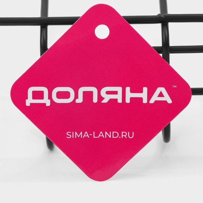 Держатель для кухонных принадлежностей подвесной Доляна, 28,5×25,5×16 см, цвет чёрный Держатель для кухонных принадлежностей подвесной Доляна, 28,5×25,5×16 см, цвет чёрный