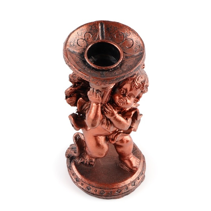 Подсвечник "Ангелок", d-2 см, на одну свечу, 6 х 12.8 см