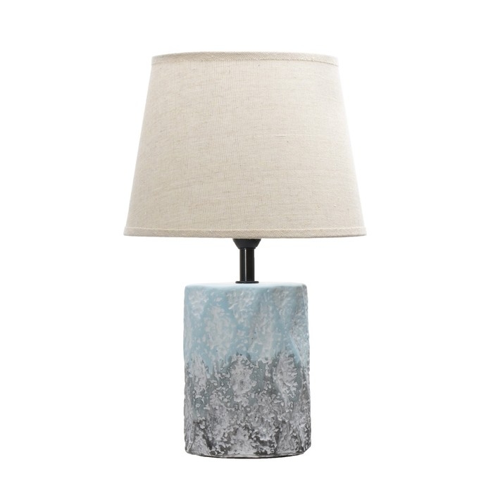 Настольная лампа "Сан" E14 40Вт голубой-серый 20х20х33 см RISALUX