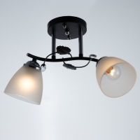 Люстра 2005/2 E27 60Вт черный+хром 44х26х25 см BayerLux