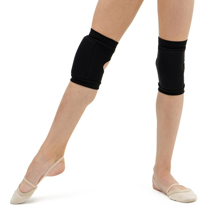 Наколенники для гимнастики и танцев Grace Dance, с уплотнителем, р. L, от 15 лет, цвет чёрный Наколенники для гимнастики и танцев Grace Dance, с уплотнителем, р. L, от 15 лет, цвет чёрный