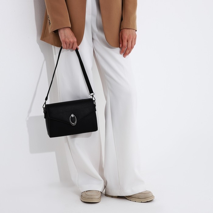 Сумка-мессенджер на молнии, цвет чёрный Сумка-мессенджер на молнии, цвет чёрный