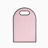 Переноска для цветов с вырезными сердечками &laquo;Счастье!&raquo;, розовая 20 &times; 30 &times; 8 см