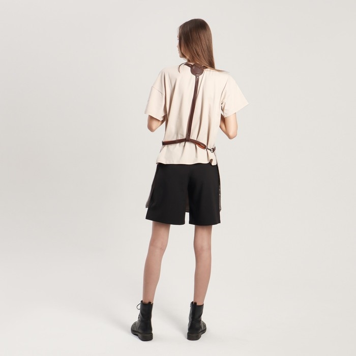 Фартук для мастера, цвет серый/коричневый Фартук для мастера, цвет серый/коричневый