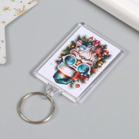 Новогодний брелок "Клаус" 3,5х5 см Новогодний брелок "Клаус" 3,5х5 см