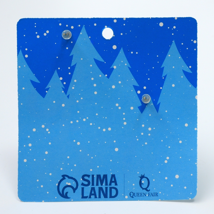 Новый год! Серьги &laquo;Новогодние&raquo; снеговик с носком, цветные в золоте