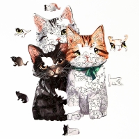 Пазлы деревянные фигурные &laquo;Котята&raquo;, 146 элементов