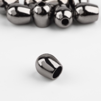 Наконечник для шнура, d = 4 мм, 12 × 10 мм, 10 шт, цвет чёрный никель Наконечник для шнура, d = 4 мм, 12 × 10 мм, 10 шт, цвет чёрный никель