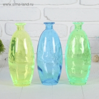 Ваза "Карнавал" микс прозрачная (d=1,6см) 9х21,5см