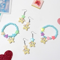 Набор детский &laquo;Выбражулька&raquo; 2 предмета: серьги, браслет, морские звёздочки, цвет МИКС