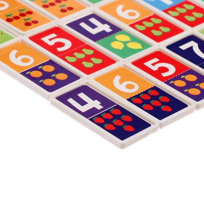 Домино &laquo;Учимся считать&raquo;, пластик, 28 деталей