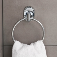 Держатель для полотенец одинарный, кольцо Accoona A11208, цвет хром