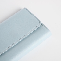 Кошелёк женский на кнопке, цвет голубой Кошелёк женский на кнопке, цвет голубой