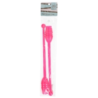 Булавы для художественной гимнастики вставляющиеся Grace Dance, 35 см, цвет розовый