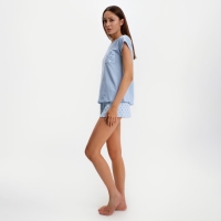 Пижама женская KAFTAN "Горошек", футболка, шорты, р.40-42 Пижама женская KAFTAN "Горошек", футболка, шорты, р.40-42