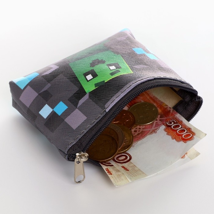 Кошелёк детский для мальчика «Пиксельный мир», МИКС Кошелёк детский для мальчика «Пиксельный мир», МИКС