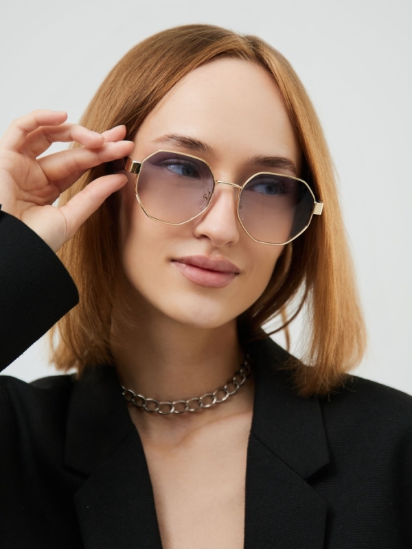 Очки солнцезащитные, uv 400, ширина 13.7 см, дужка 14.4 см, голубая линза