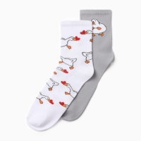 Набор женских носков KAFTAN "Гусь" р. 36-40 (23-25 см), 2 пары