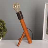 Лампа настольная BayerLux ЭКО "Рокет" 1х40Вт Е27 коричневый 15х17х26см