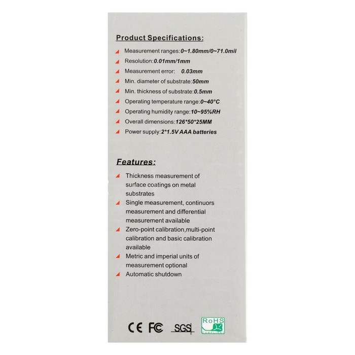 Толщиномер лакокрасочных покрытий ТУНДРА, для всех видов металла