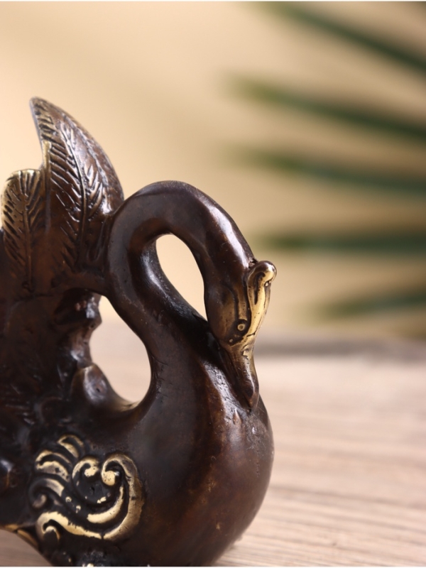 Сувенир бронза "Лебедь" 8х5х10 см