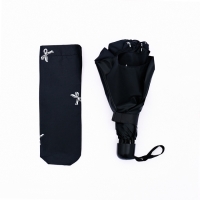 Зонт механический &laquo;Банты&raquo;, эпонж, 4 сложения, 8 спиц, R = 48/55 см, D = 110 см, цвет МИКС