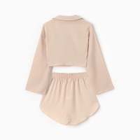 Комплект (сорочка, шорты) женская MINAKU: Home collection цвет жемчужный , р-р 42 Комплект (сорочка, шорты) женская MINAKU: Home collection цвет жемчужный , р-р 42