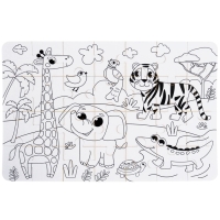 Мягкий пазл для малышей раскраска «Африка», размер 50х33 см, 28 деталей, Крошка Я Мягкий пазл для малышей раскраска «Африка», размер 50х33 см, 28 деталей, Крошка Я
