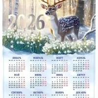 Календарь 2026 &laquo;Олень&raquo;, А3