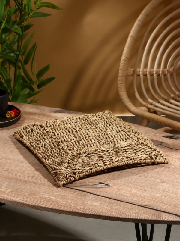 Корзина плетеная 31x31x5 см, сиграсс