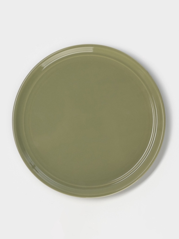 Блинница Доляна &laquo;Цветы&raquo; d=23, доломит, белая, зелёная