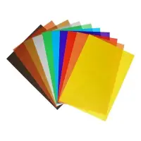 Бумага цветная А4, 10 листов, 10 цветов, Calligrata, мелованная, в папке, МИКС