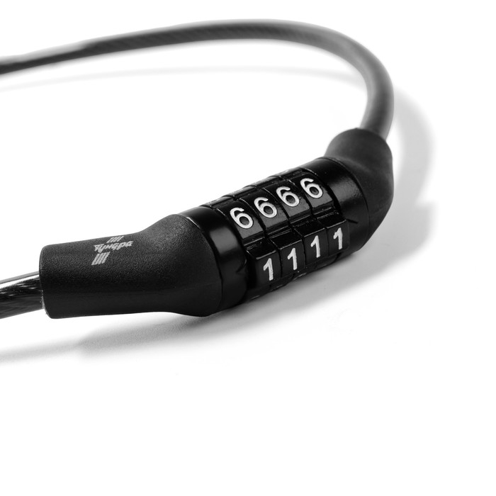 Замок навесной велосипедный ТУНДРА, кодовый, 6х650 мм Замок навесной велосипедный ТУНДРА, кодовый, 6х650 мм