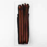 Молния &laquo;Трактор&raquo;, №5, разъёмная, замок автомат, 60 см, чёрная, оранжевая