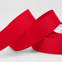 Лента репсовая, 25 мм, 23 &plusmn; 1 м, цвет красный №26