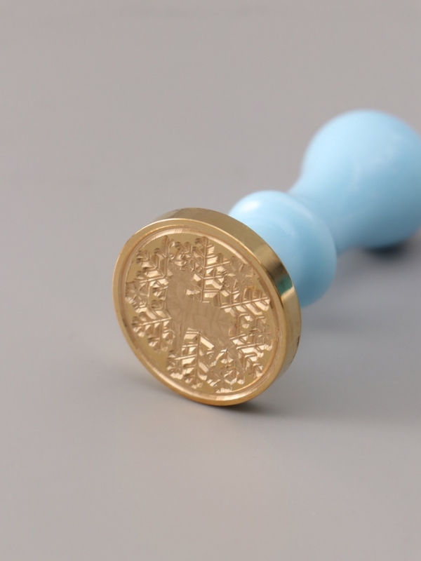 Сургучный набор "Зимний олень" печать, ручка, сургуч 12,5х10х3,6 см