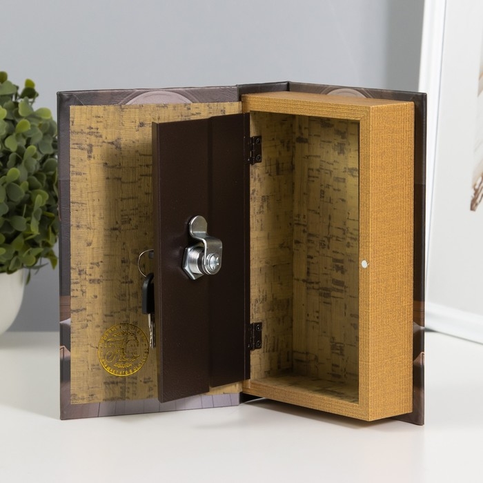 Сейф-книга дерево, кожзам "Дизайн и стиль. Интерьер для классических зданий" 21х13х5 см