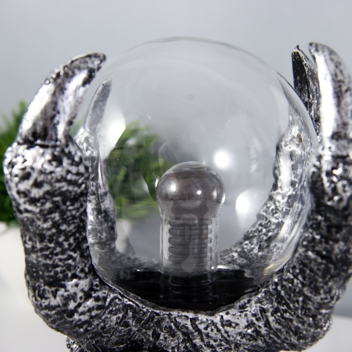 Плазменный шар &laquo;Рука ада&raquo; серый 12&times;12&times;18 см