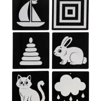 Набор картонных книжек-гармошек "Смотри, малыш!", 6 шт.